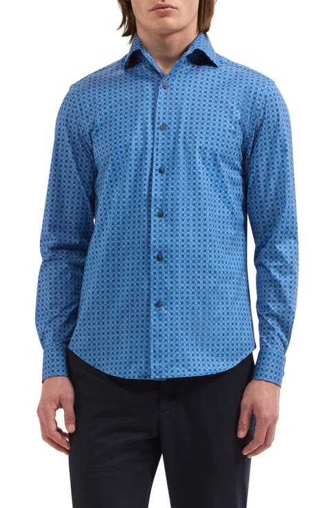Devon OoohCotton® Print Button-Up Shirt