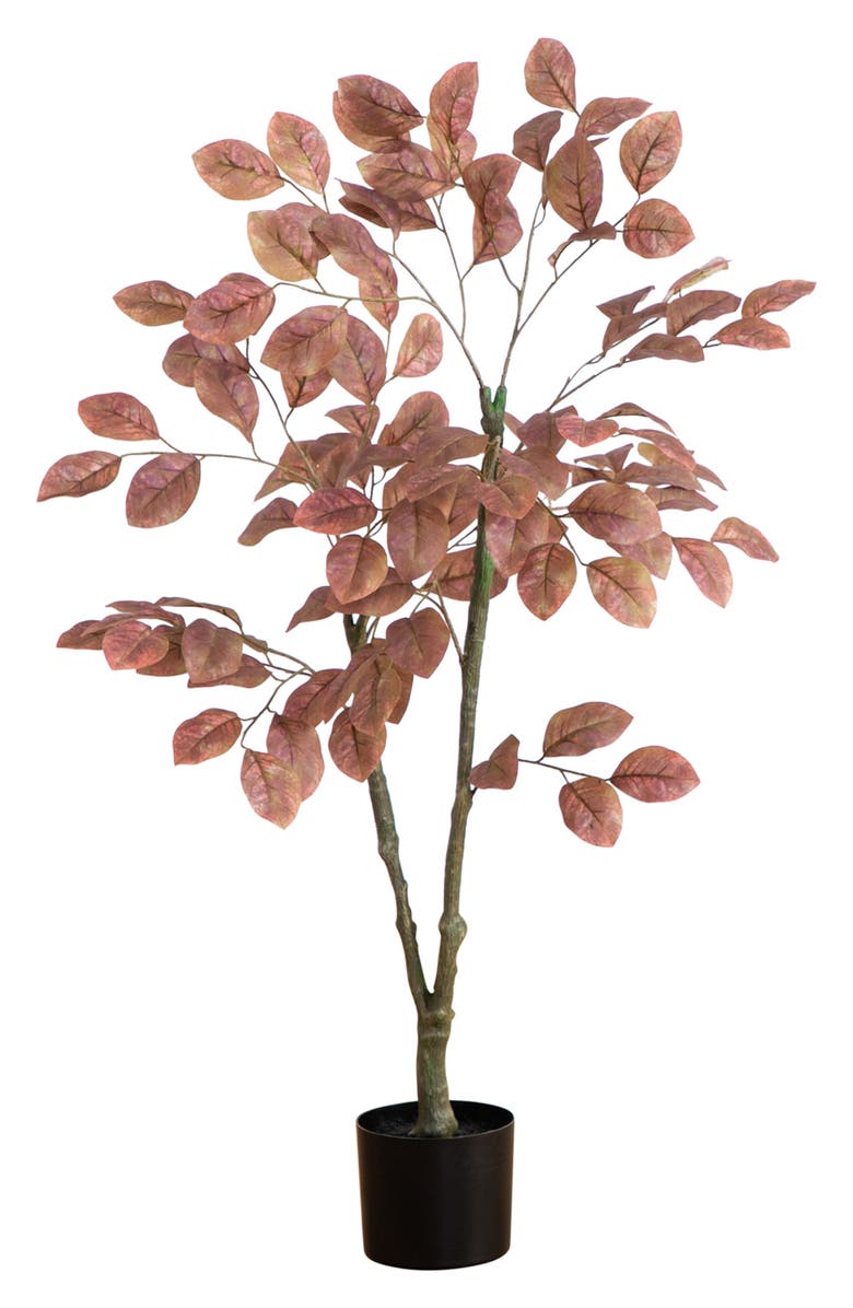 NEARLY NATURAL 3.5-Foot Artificial Autumn Dogwood Tree, Main, color, Brown