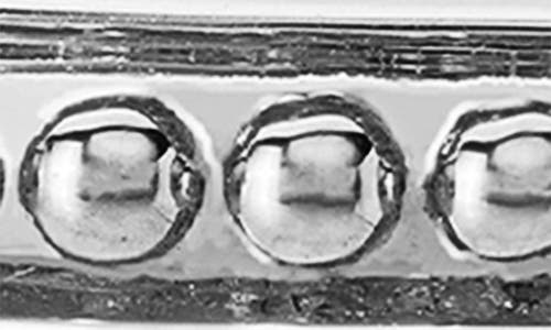 Sethi Couture Channel Bead Band Ring In White Gold