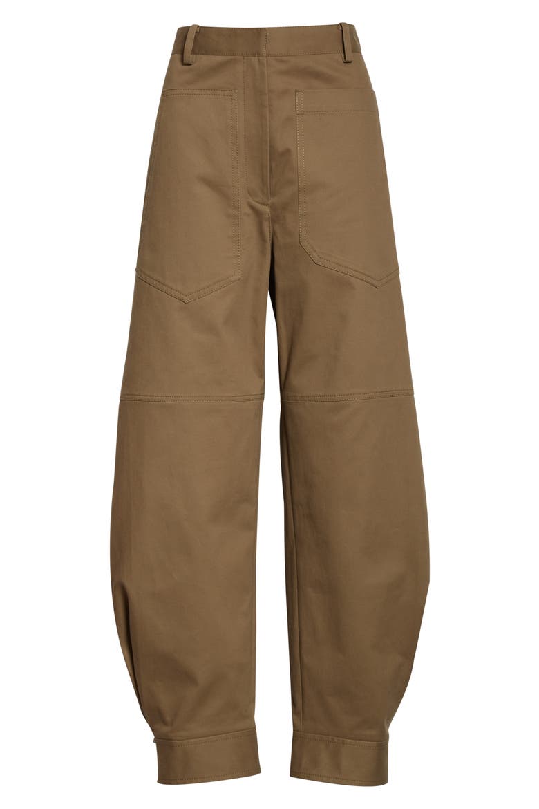 Myriam Sculpted Stretch Twill Pants, Alternate, color, UTILITY BROWN