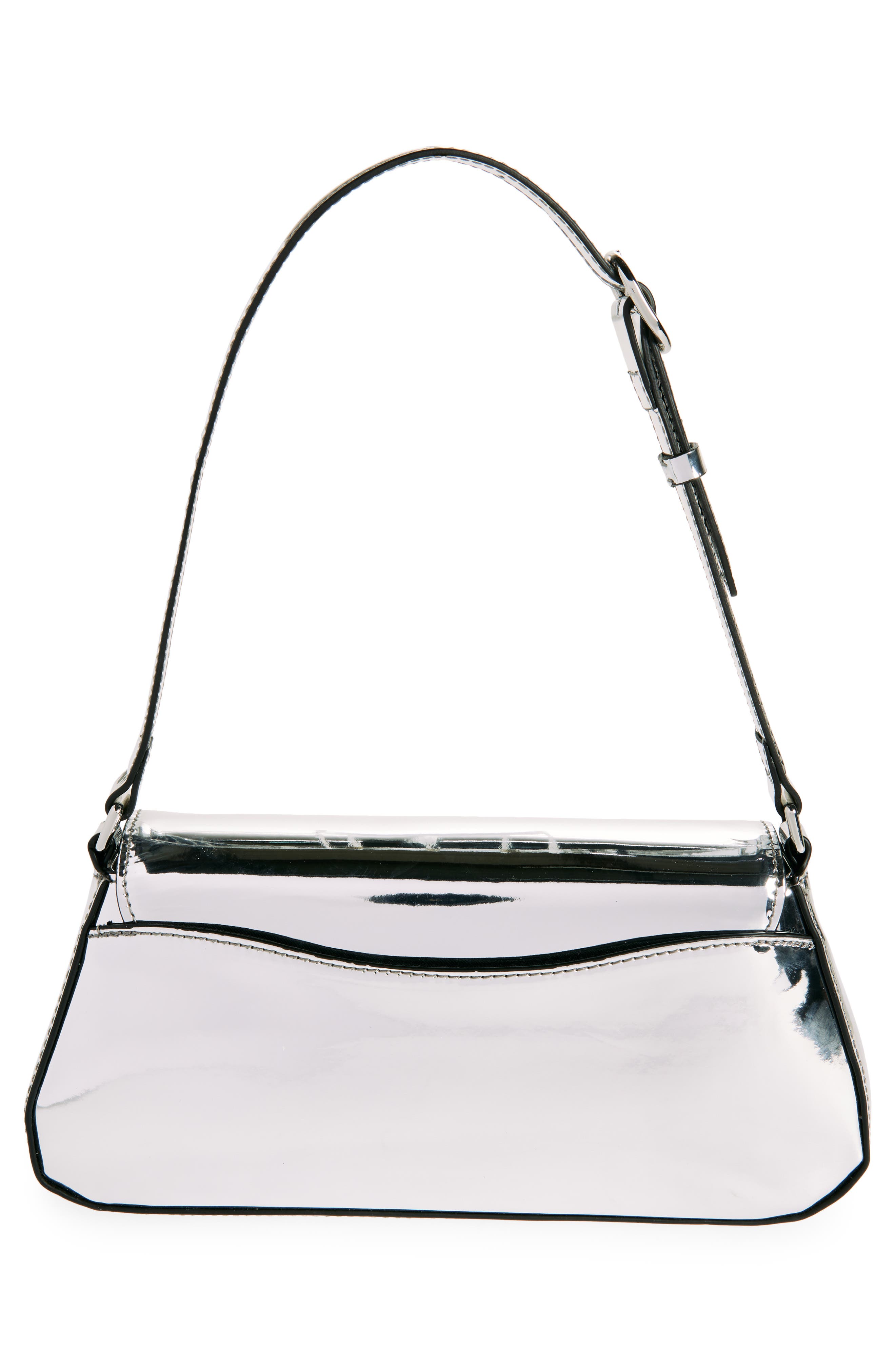 Sam Edelman Medium Loraine Metallic Leather Shoulder Bag, Alternate, color, 