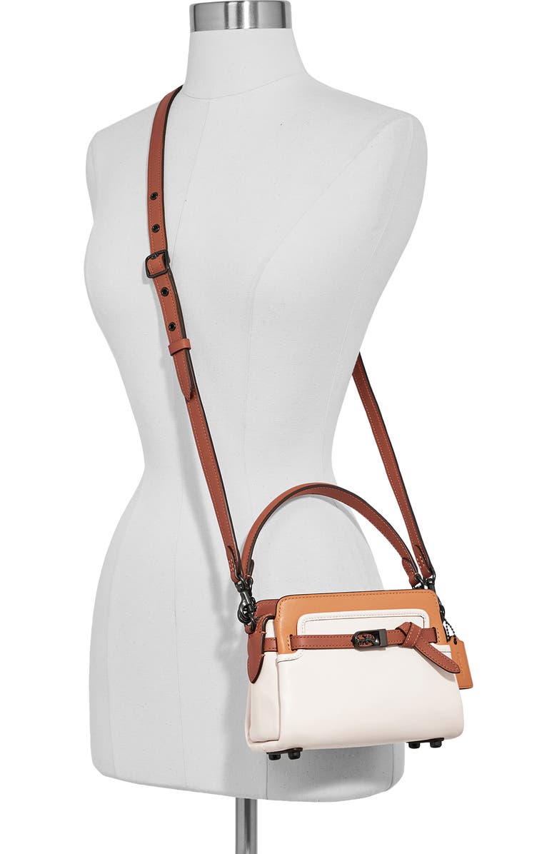 COACH Tate 18 Colorblock Leather Crossbody Bag, Alternate, color,