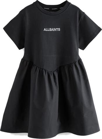 Kids' Embroidered Logo Cotton T-Shirt Dress