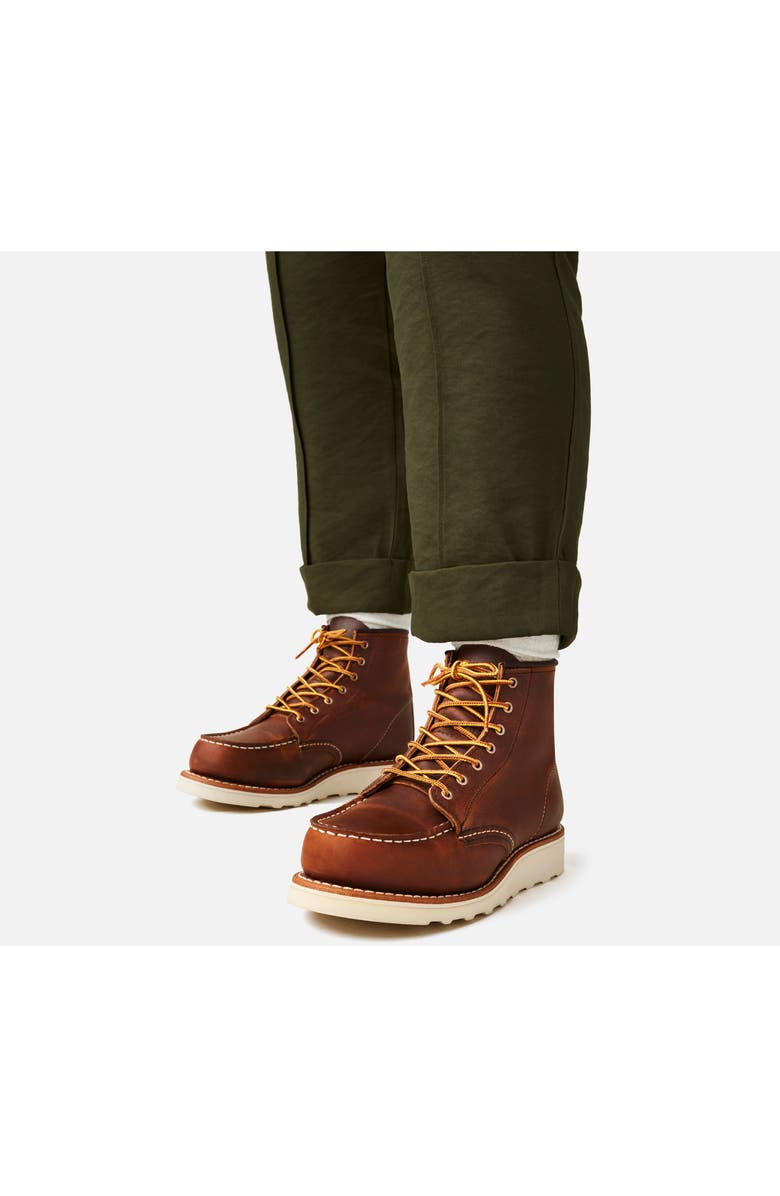 Red Wing Heritage Classic Moc<sup>®</sup> Rough & Tough Leather Boot, Alternate, color, Copper Rough & Tough