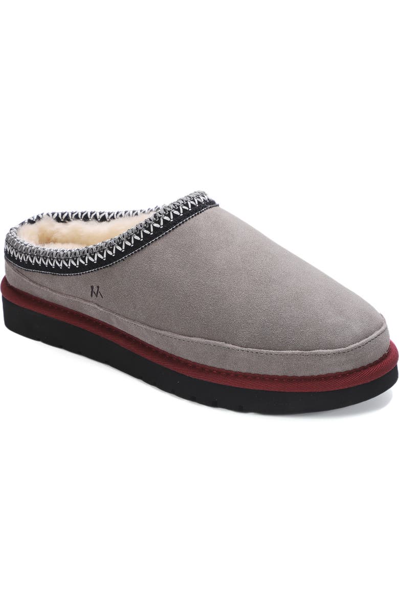Mykos Jaden Faux Shearling Lined Slipper, Main, color, Smoke
