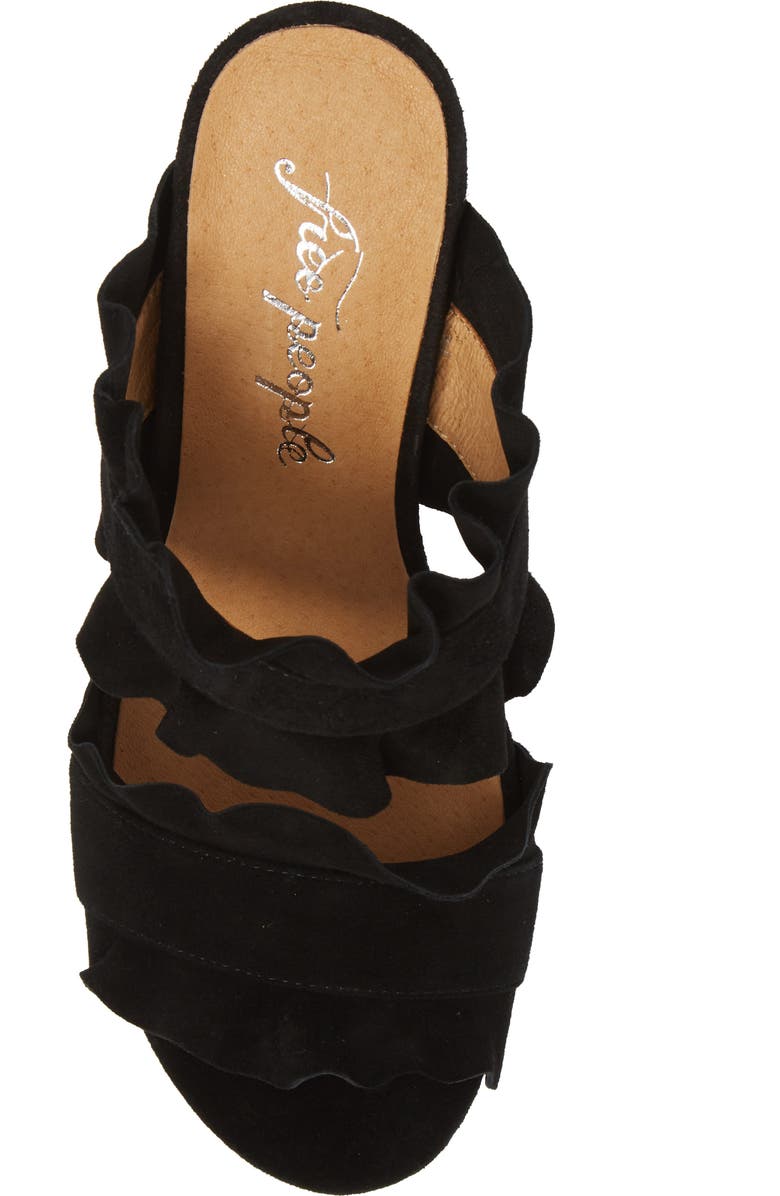 Free People Rosie Ruffle Slide Sandal, Alternate, color,