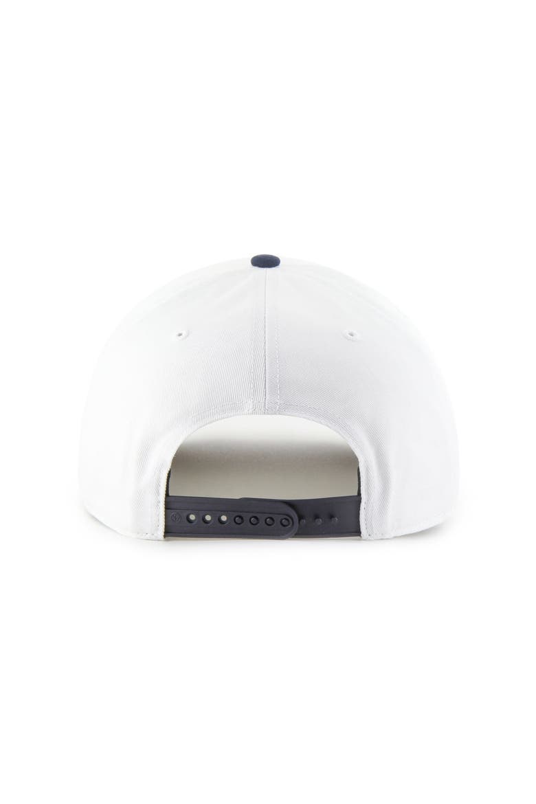Men's '47 White/Navy Milwaukee Brewers Americana Eagle Hitch Adjustable Hat, Alternate, color, White