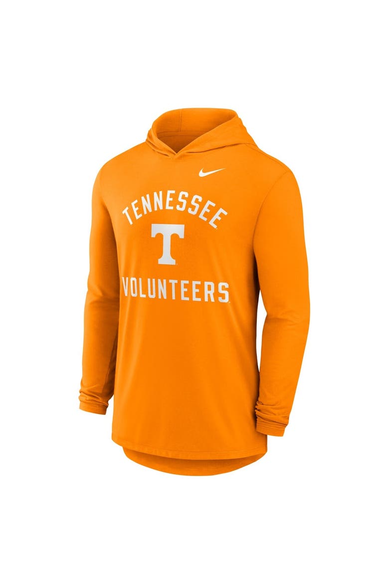 Men's Nike Tennessee Orange Tennessee Volunteers Classic Arch Tri-Blend Performance Long Sleeve Hoodie T-Shirt, Alternate, color, Tennessee Orange