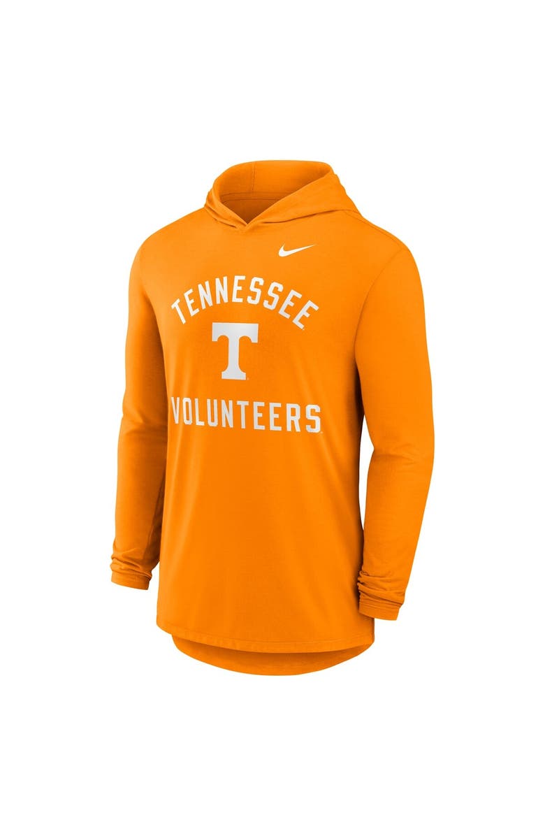 Nike Men's Nike Tennessee Orange Tennessee Volunteers Classic Arch Tri-Blend Performance Long Sleeve Hoodie T-Shirt, Alternate, color, Tennessee Orange
