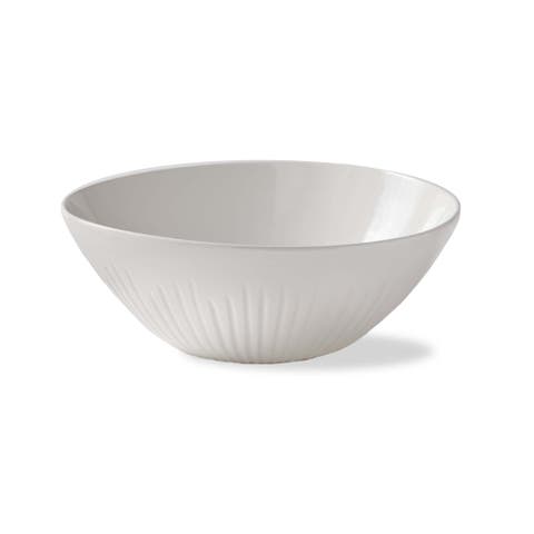 Vista Tall Serving Bowl Grey Dishwasher Safe Perfect for Entertaining