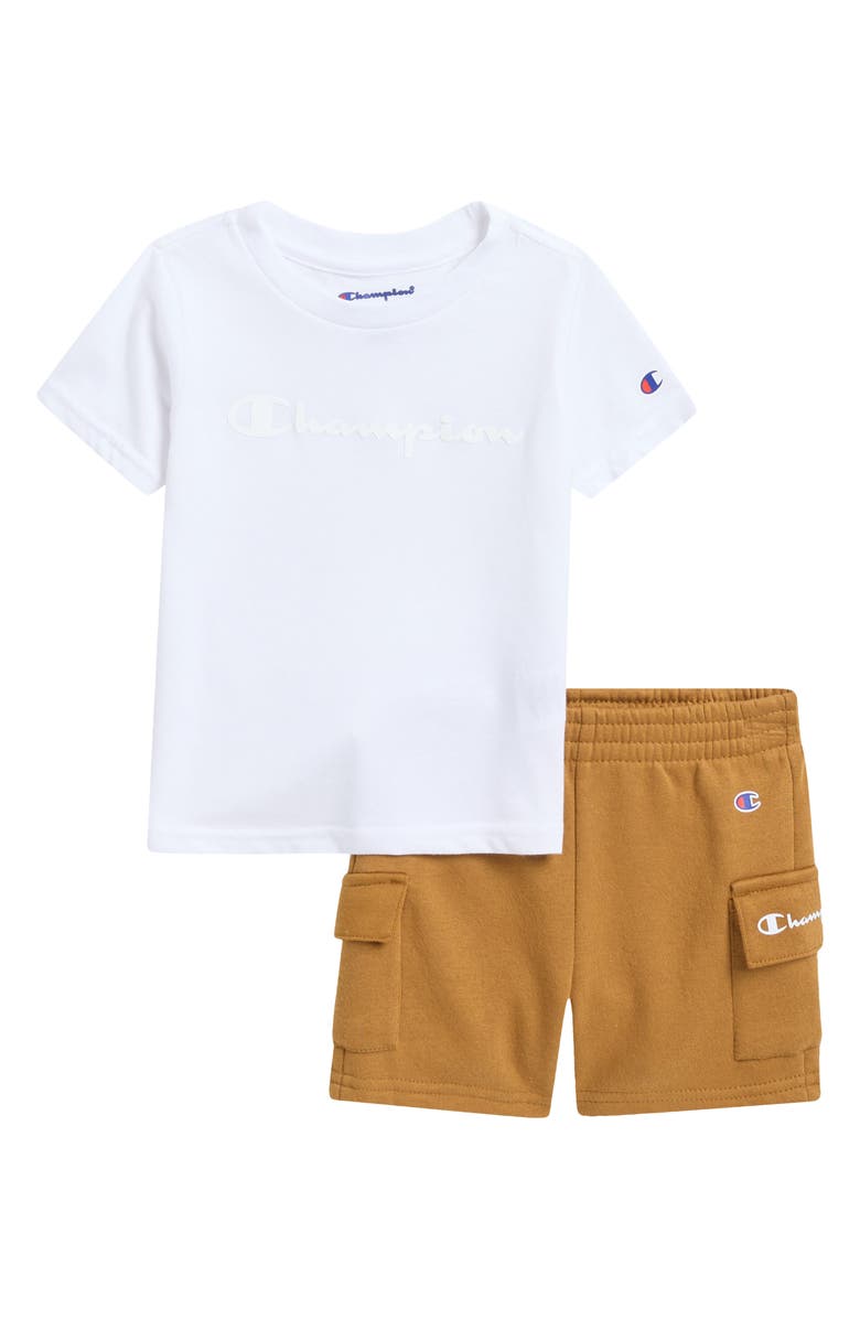 Champion Graphic Tee & Cargo Shorts Set, Main, color,