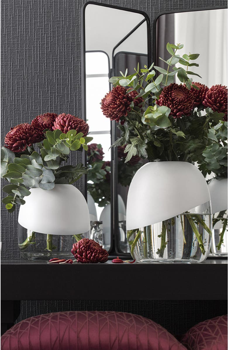 Togas Ayres Flower Vase, Alternate, color, White