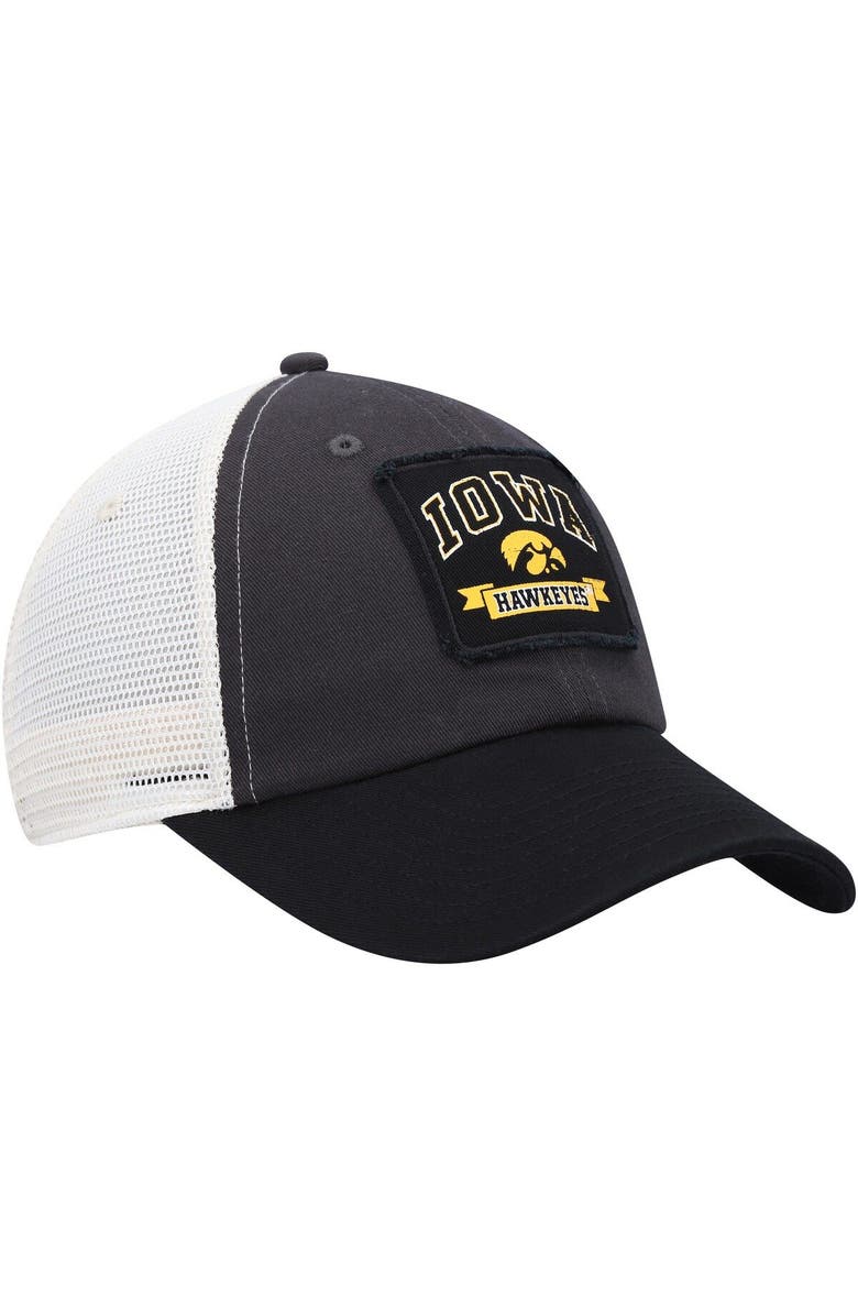 COLOSSEUM Men's Colosseum  Charcoal Iowa Hawkeyes Objection Snapback Hat, Alternate, color, Charcoal
