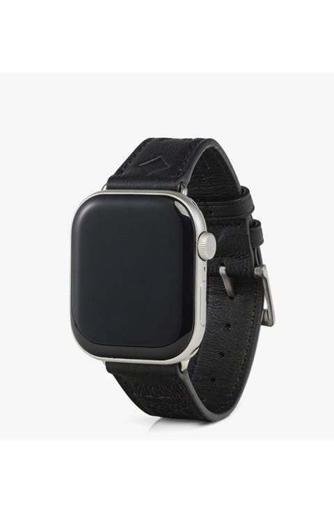Apple Watch Band in Embossed Monogram Leather