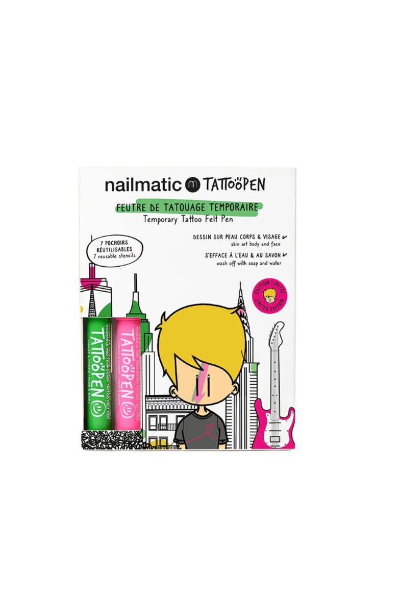 nailmatic Tattoo Pen Set For Kids, Main, color, Nyc