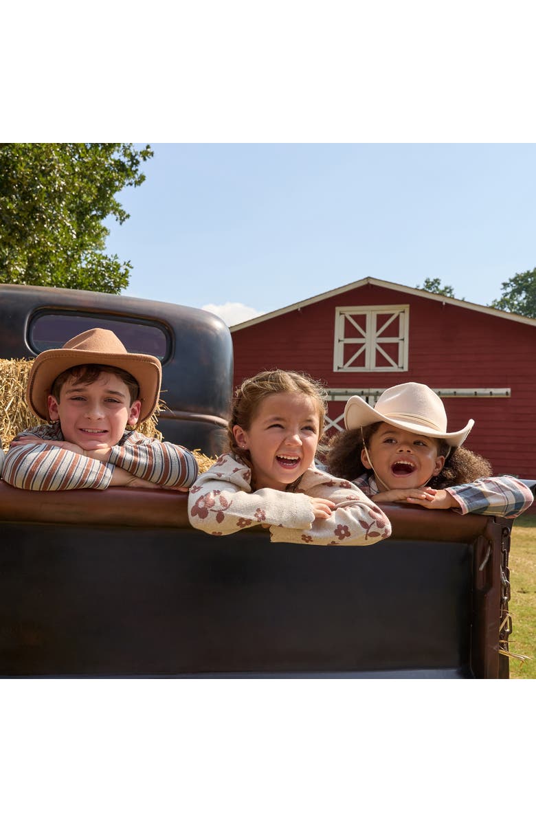 Modern Moments<sup>™</sup> by Gerber Jacquard Sweater Knit Top and Pant Set, Alternate, color, Nutmeg Flowers