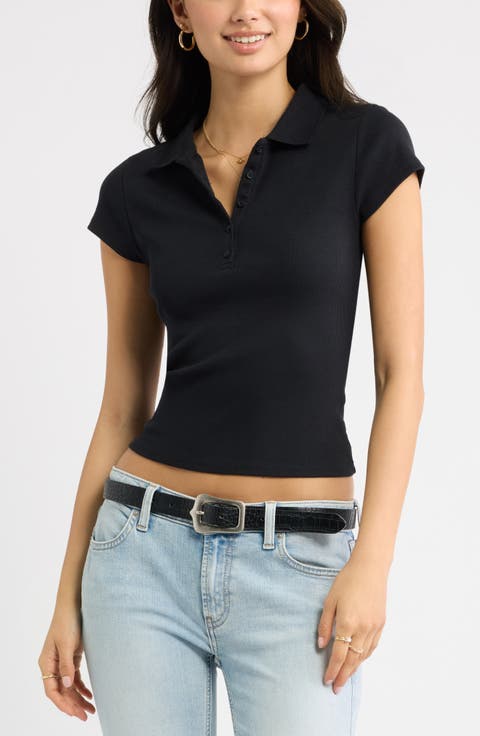 Stretch Cotton Rib Polo