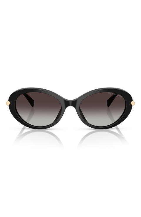53mm Gradient Oval Sunglasses
