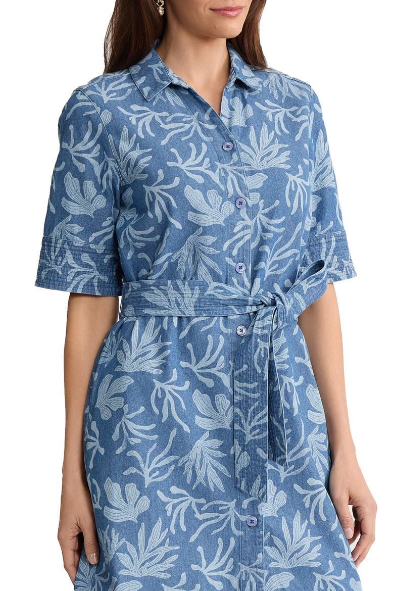 Denim Shirtdress, Alternate, color, LIBRA WASH