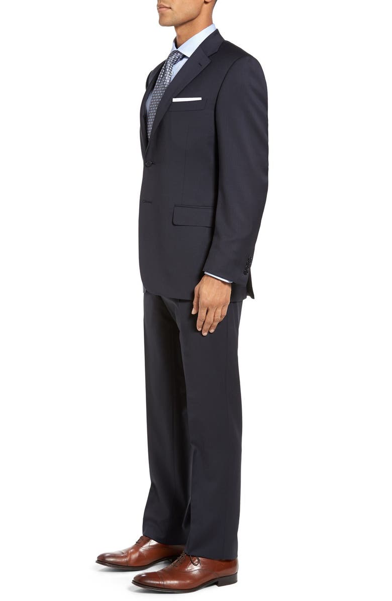 Canali Classic Fit Wool Suit, Alternate, color, Navy