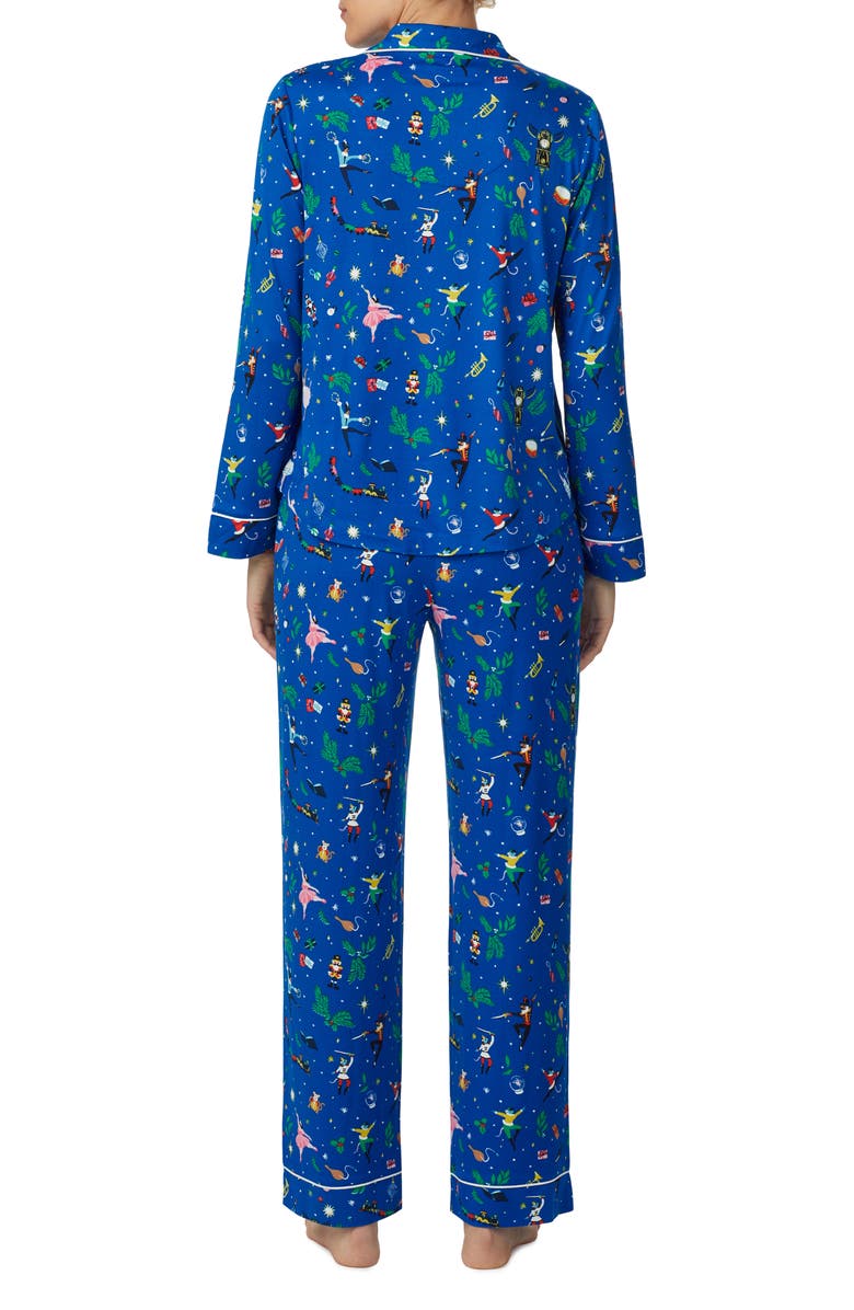 Kate Spade New York print pajamas, Alternate, color, Dark Blue Print