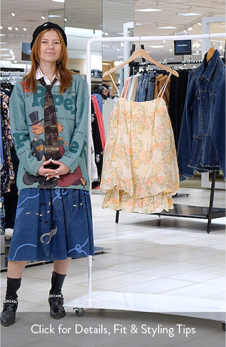 Jessa Floral Print Minidress, sales video thumbnail