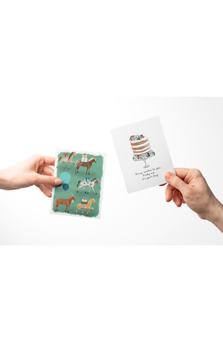 Ramus & Co Birthday Greeting Card Pack (3ct) "Swan, Cake, Horse", Alternate, color, Multi-Pack