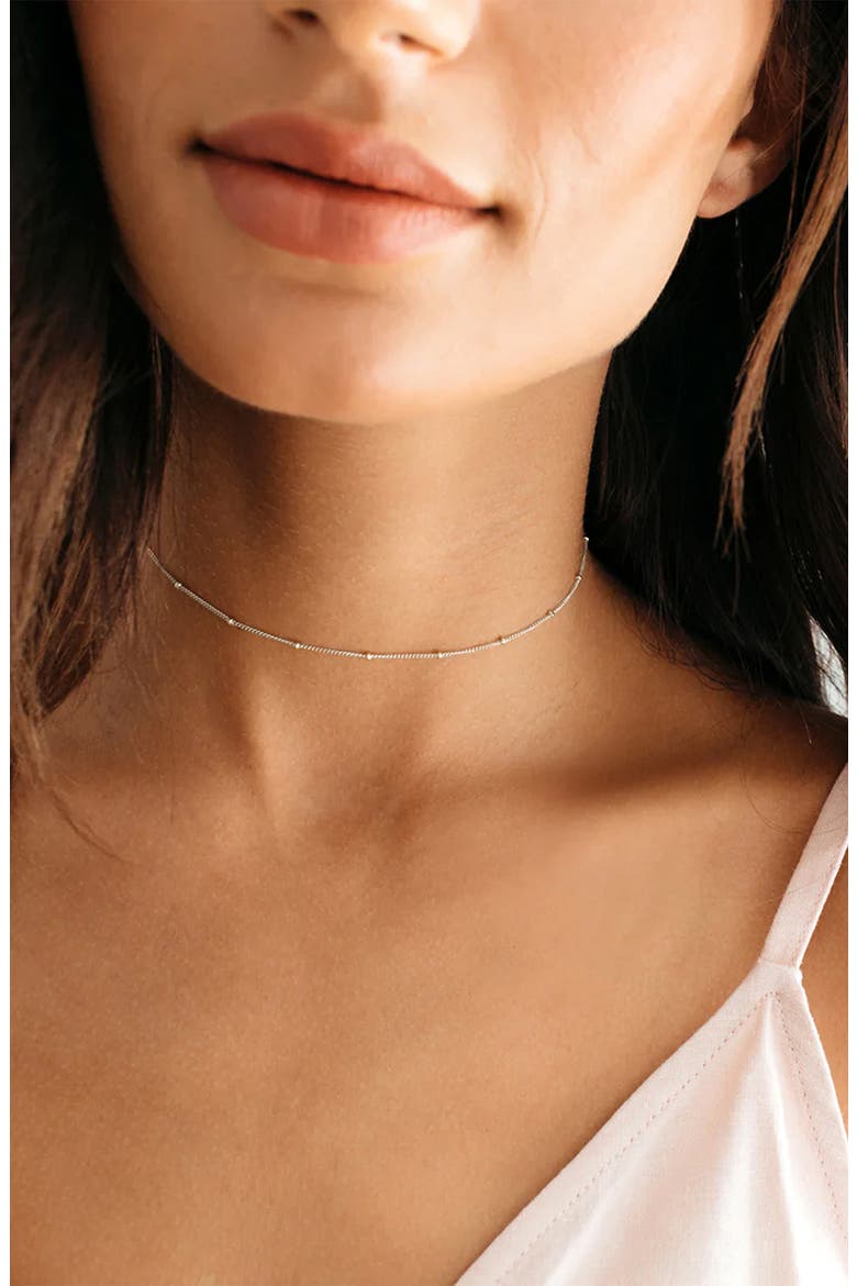 Satellite Chain Necklace, Alternate, color, SILVER