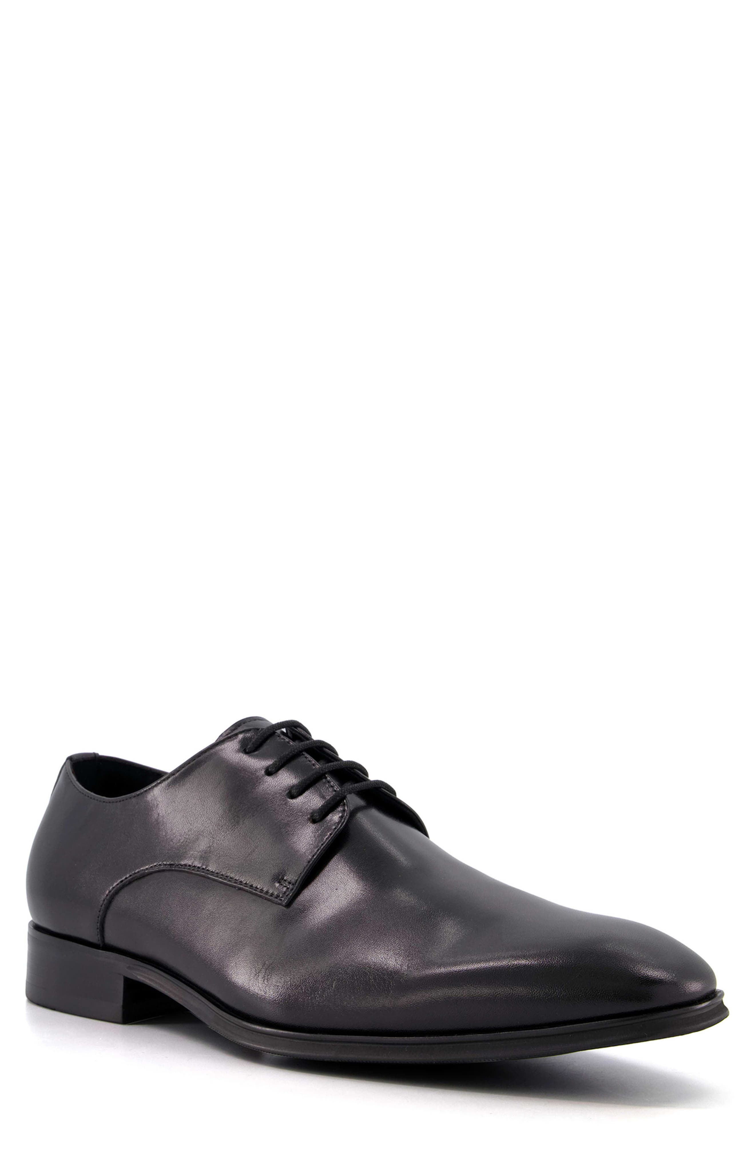 Dune London Satchel Plain Toe Derby, Main, color, Black