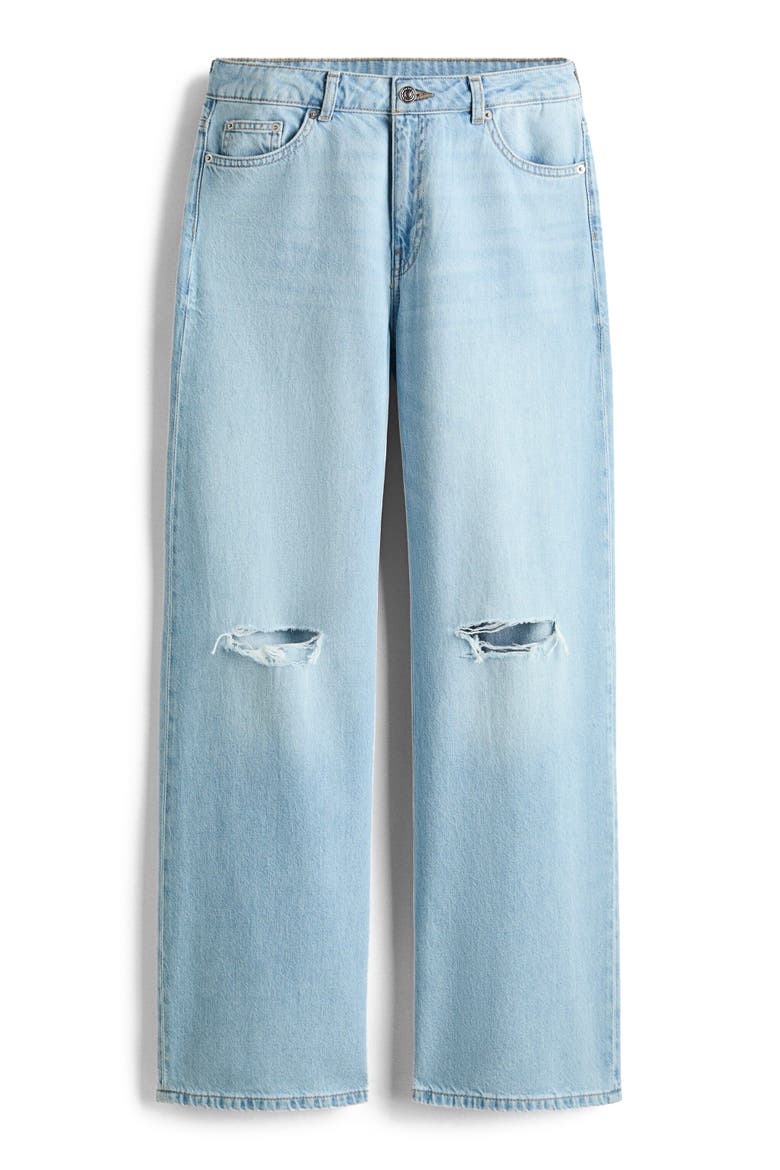 Baggy Regular Waist Jeans, Alternate, color, Light denim blue