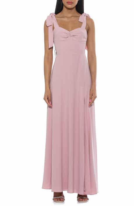 Arya Sweetheart Tie Strap Maxi Dress