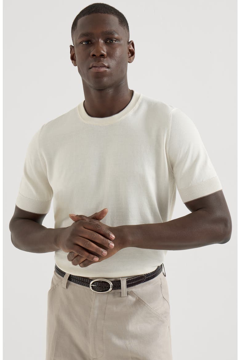 Cotton T-shirt, Alternate, color, Ivory