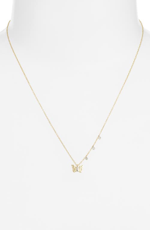 Meira T Butterfly Pendant Necklace In Gold