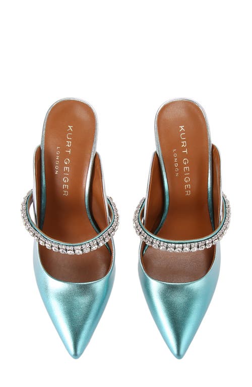 Kurt Geiger London Duke Pointed Toe Mule In Blue