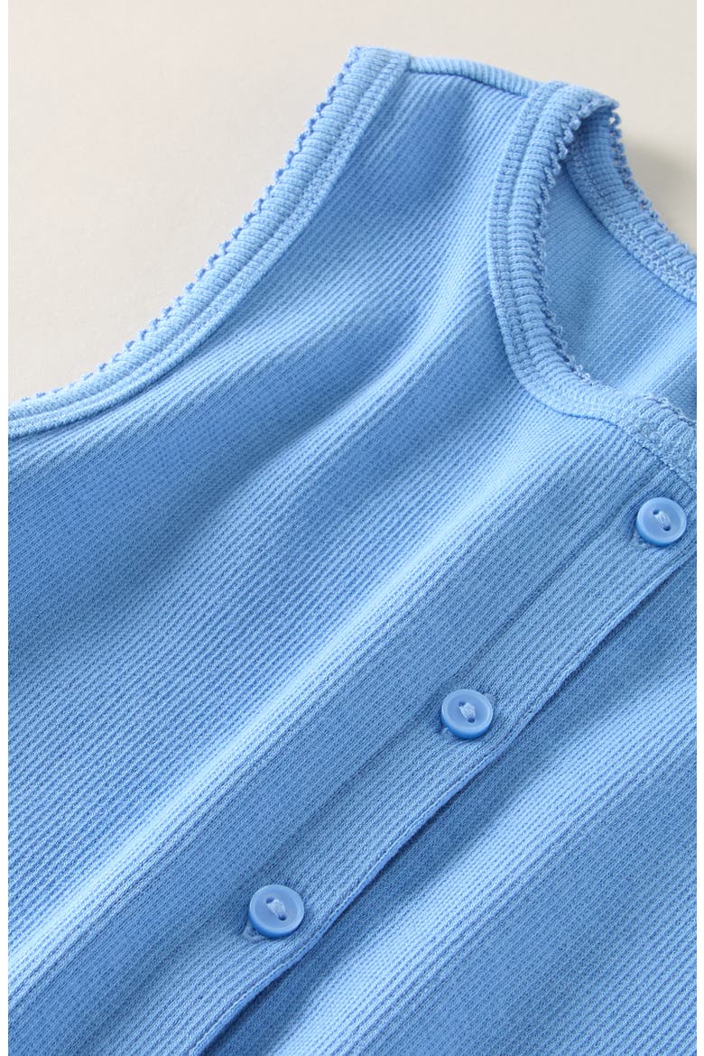 Kids' Stretch Cotton Rib Tank, Alternate, color, BLUE ROBBIA