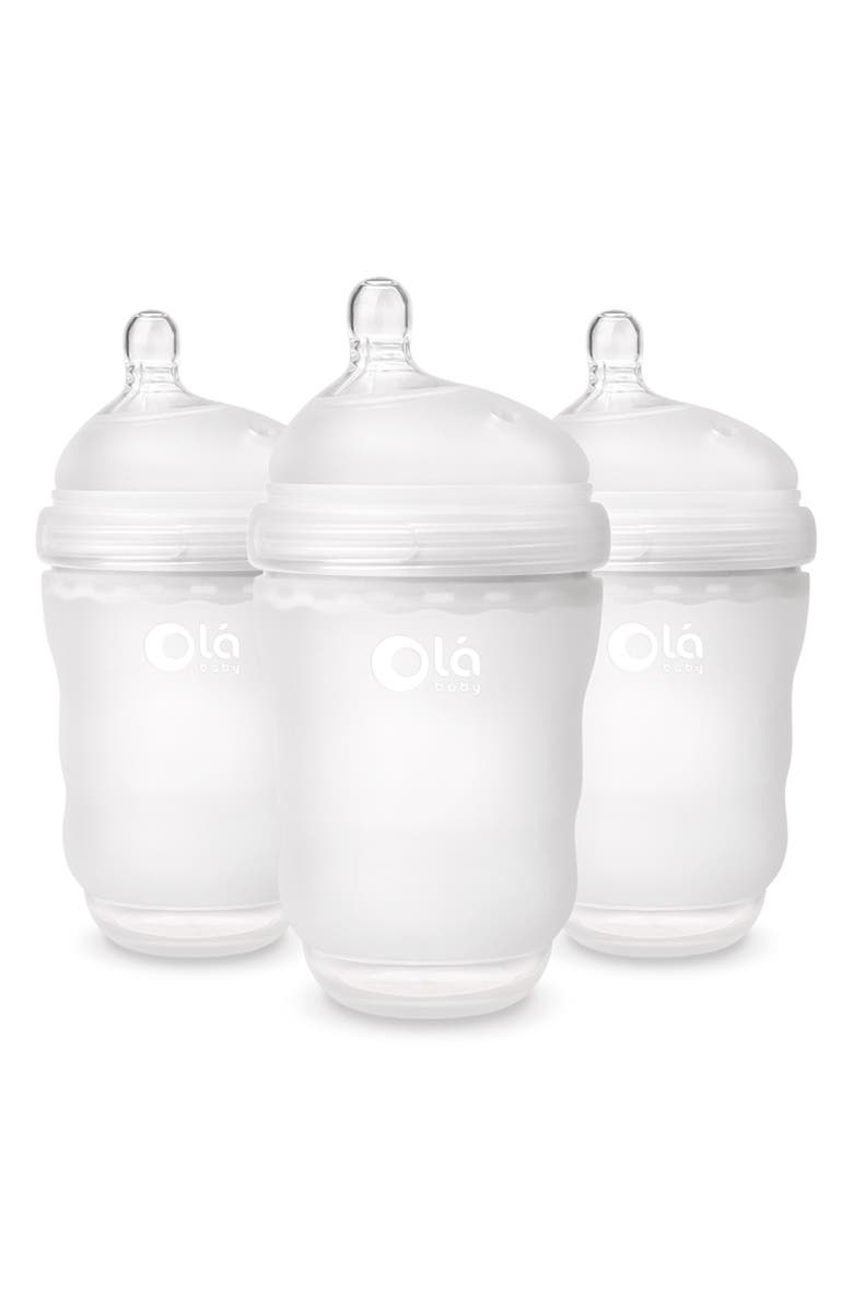 Olababy 3-Pack GentleBottle 8-Ounce Baby Bottles, Main, color, 