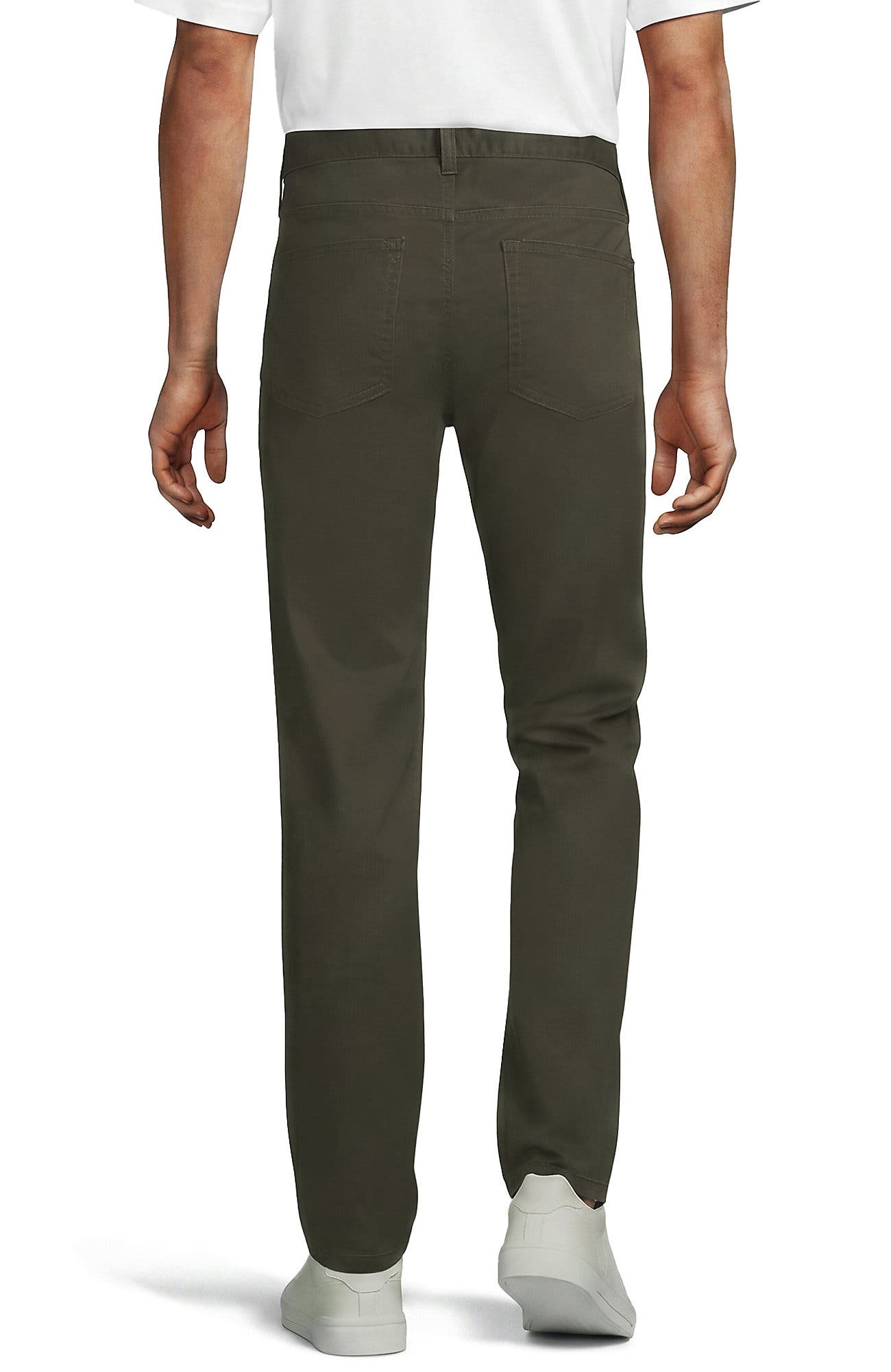 Lands' End Travel Kit Comfort Waist Classic Straight Fit 5 Pocket Pant ...