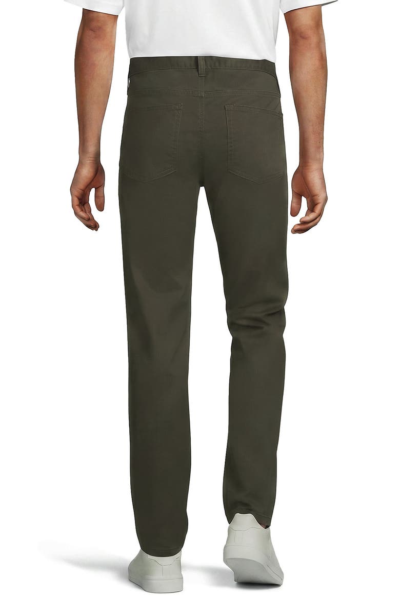 Travel Kit Comfort Waist Classic Straight Fit 5 Pocket Pant, Alternate, color, Forest Moss