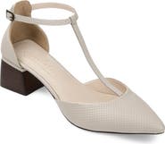 Journee Collection Cameela T-Strap Pointed Toe Pump