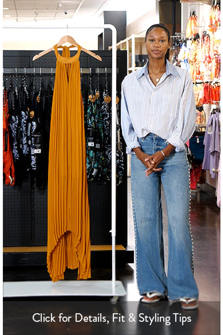 Maraya Pleated Halter Dress video