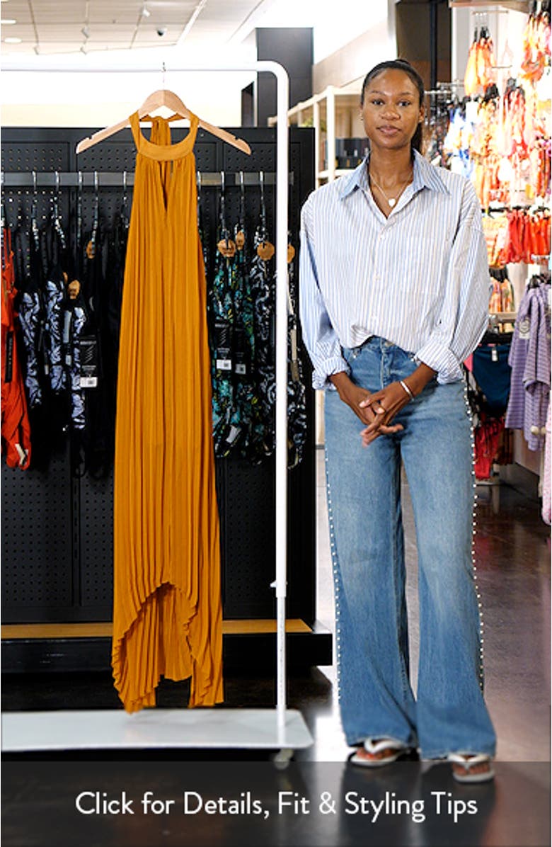 Maraya Pleated Halter Dress, sales video thumbnail