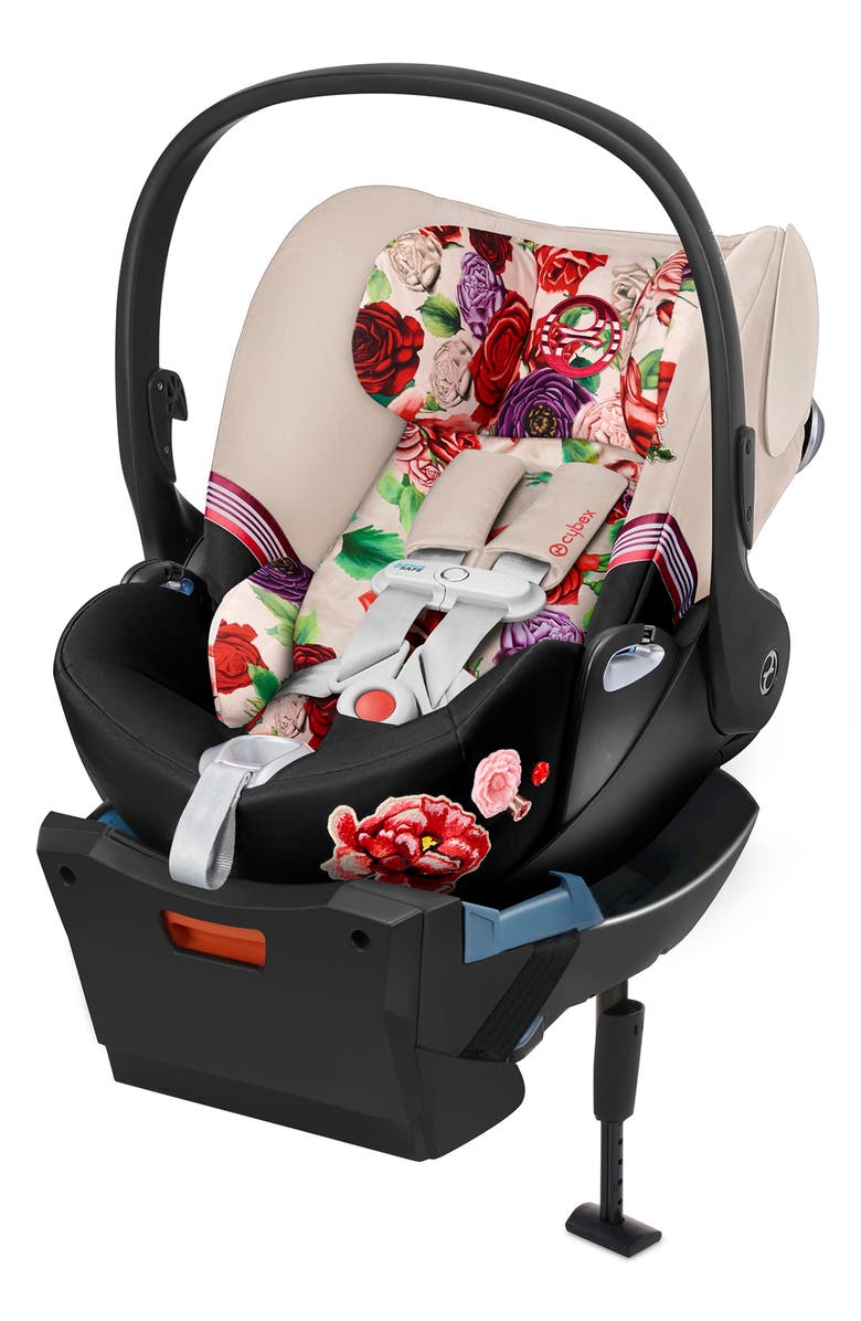 CYBEX Cloud Q SensorSafe<sup>™</sup> 2.1 Light Spring Blossom Infant Car Seat & Base, Alternate, color, 
