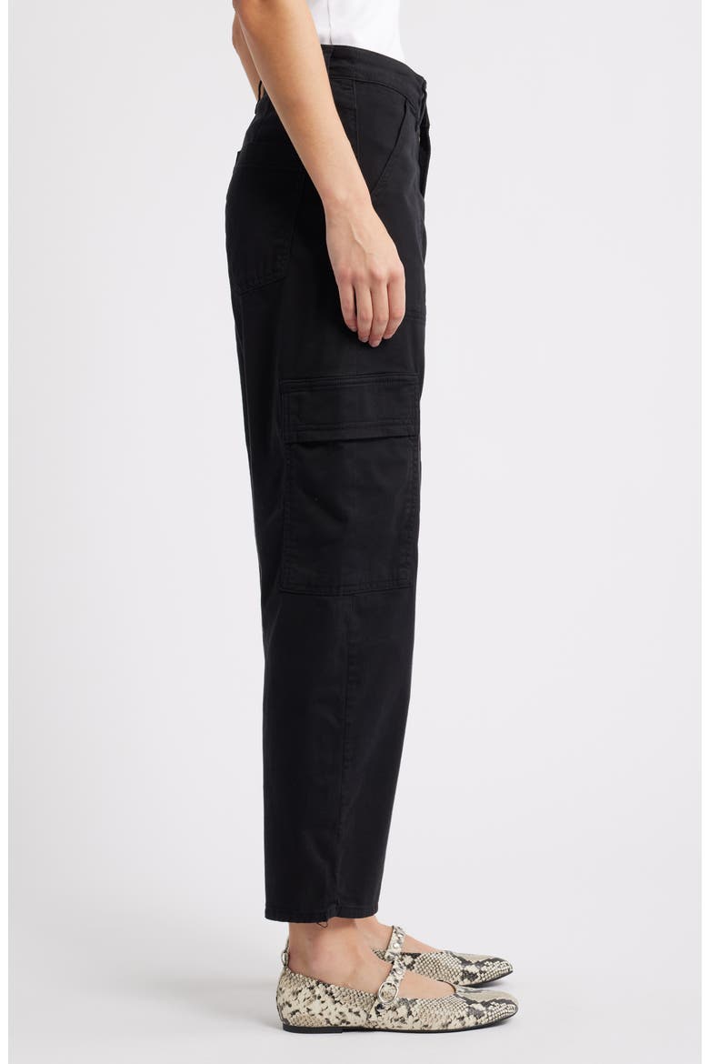 Vinnie Ankle Cargo Pants, Alternate, color, BLACK CASUAL TWILL
