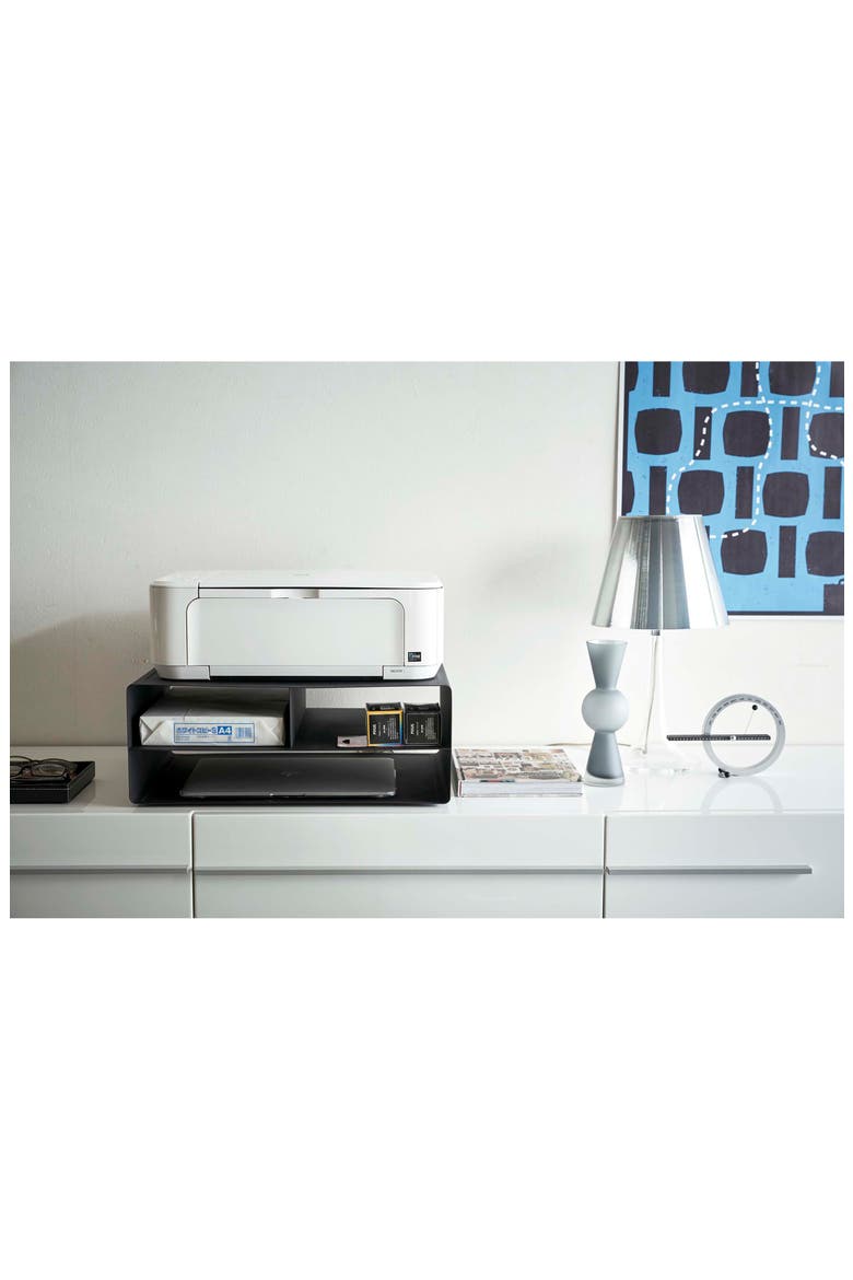 Tower Desktop Printer Stand, Alternate, color, BLACK