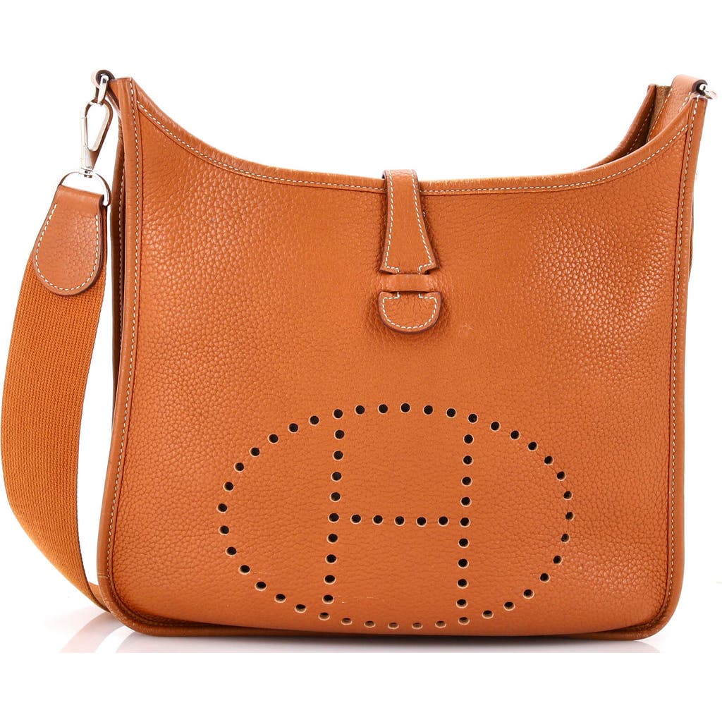 Pre-owned Hermes Hermes Evelyne Bag Gen Iii Clemence Pm In Brown
