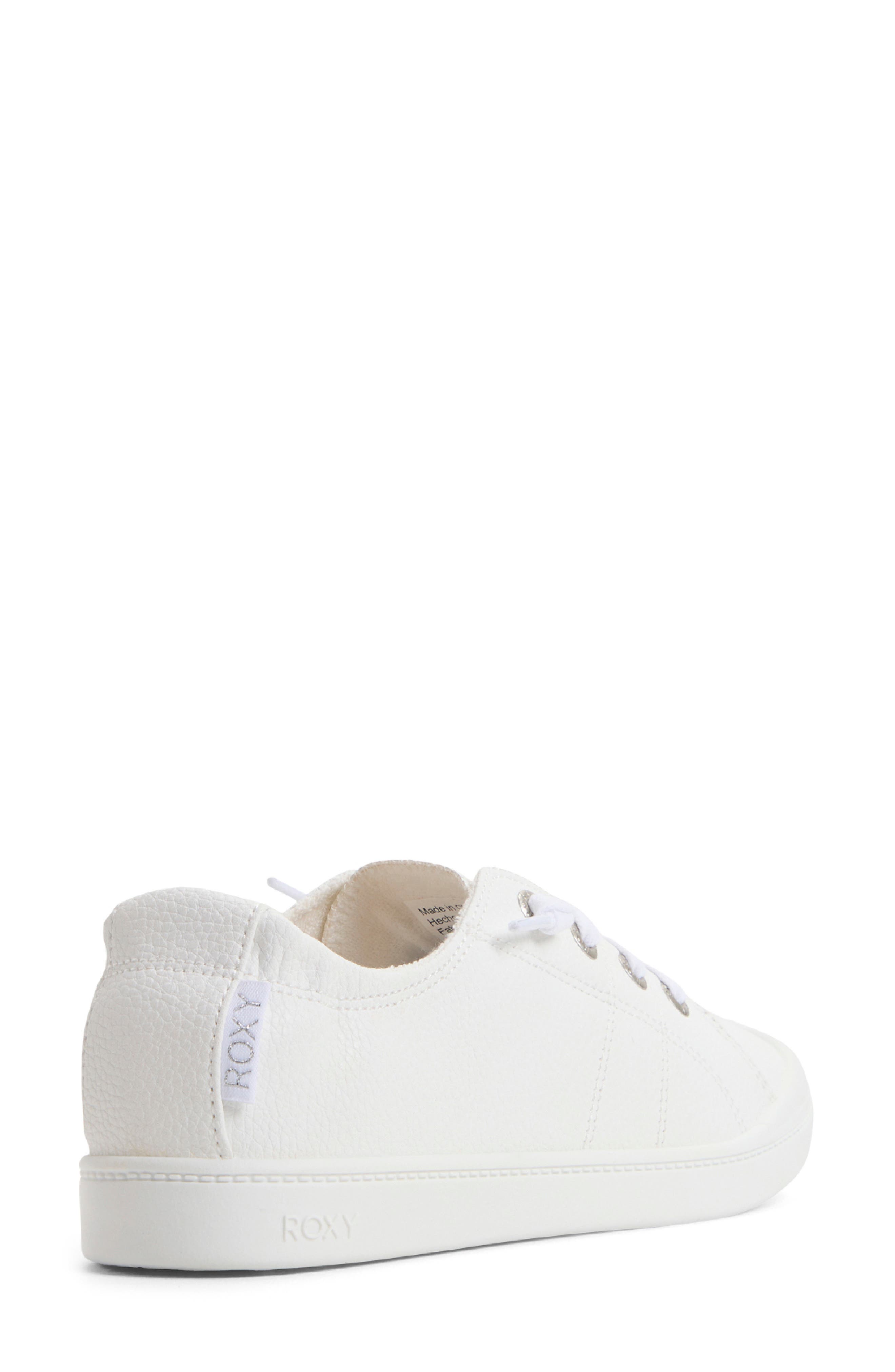 Roxy Bayshore Plus LX II Sneaker, Alternate, color, White