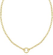 The Lovery Fine Jewelry Round Charm Holder Necklace