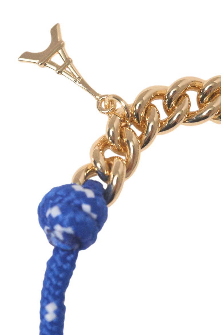 Marine cord chain bracelet, Alternate, color, Gold