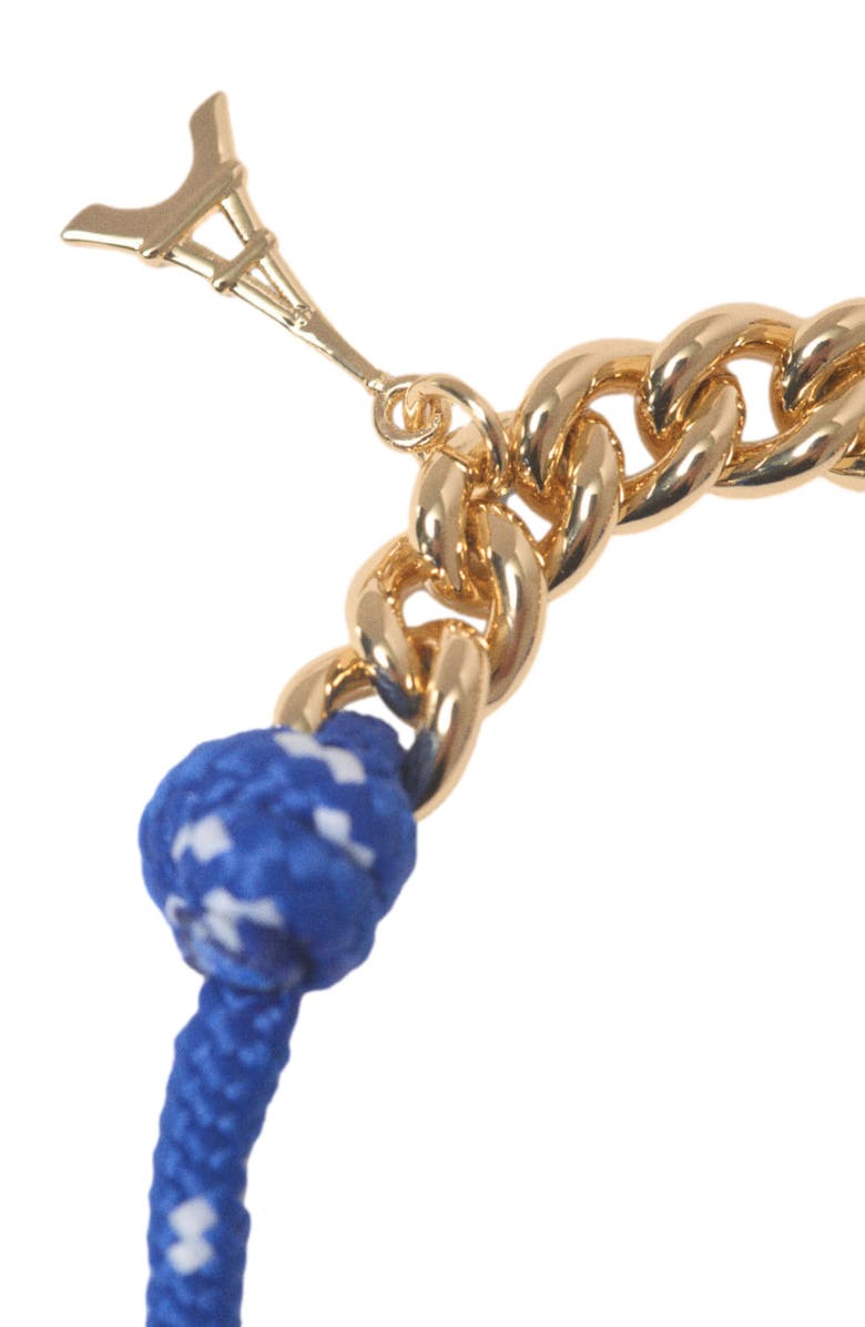 maje Marine cord chain bracelet, Alternate, color, Gold