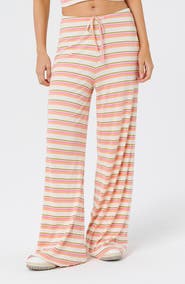 Rip Curl Topanga Canyon Rib Stripe Wide Leg Pants
